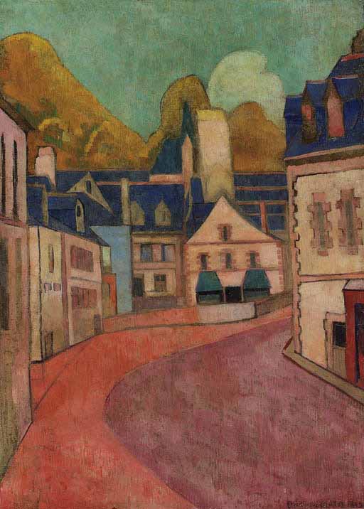 Emile Bernard La rue Rose a Pont Aven